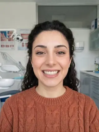 Sorriso simulato con IA, dopo